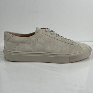 Koio Capri Sneakers Beige Suede Low Top Lace Up Italy - Womens Size 8 | EU 38